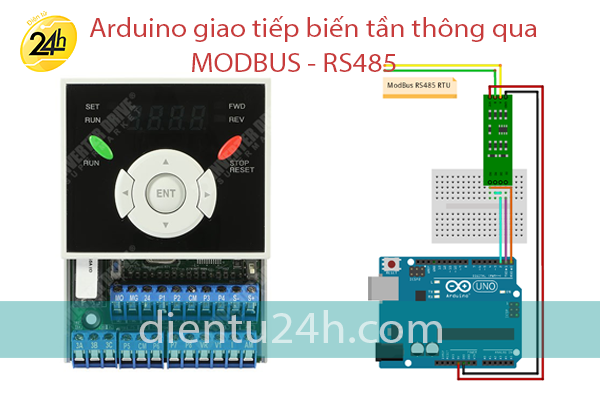 Arduino truyền thông giao tiếp với biến tần LS thông qua ModBus RTU RS485