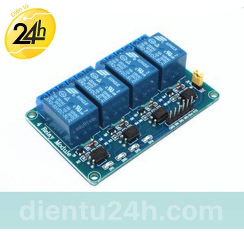 Mạch 4 Relay Opto Cách Ly 5V