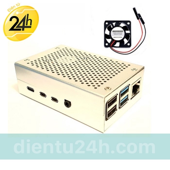 Vỏ Case Raspberry Pi 4 Nhôm  ?>